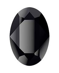 Swarovski 4120 Oval Fancy Stone 4x2.7mm Jet +